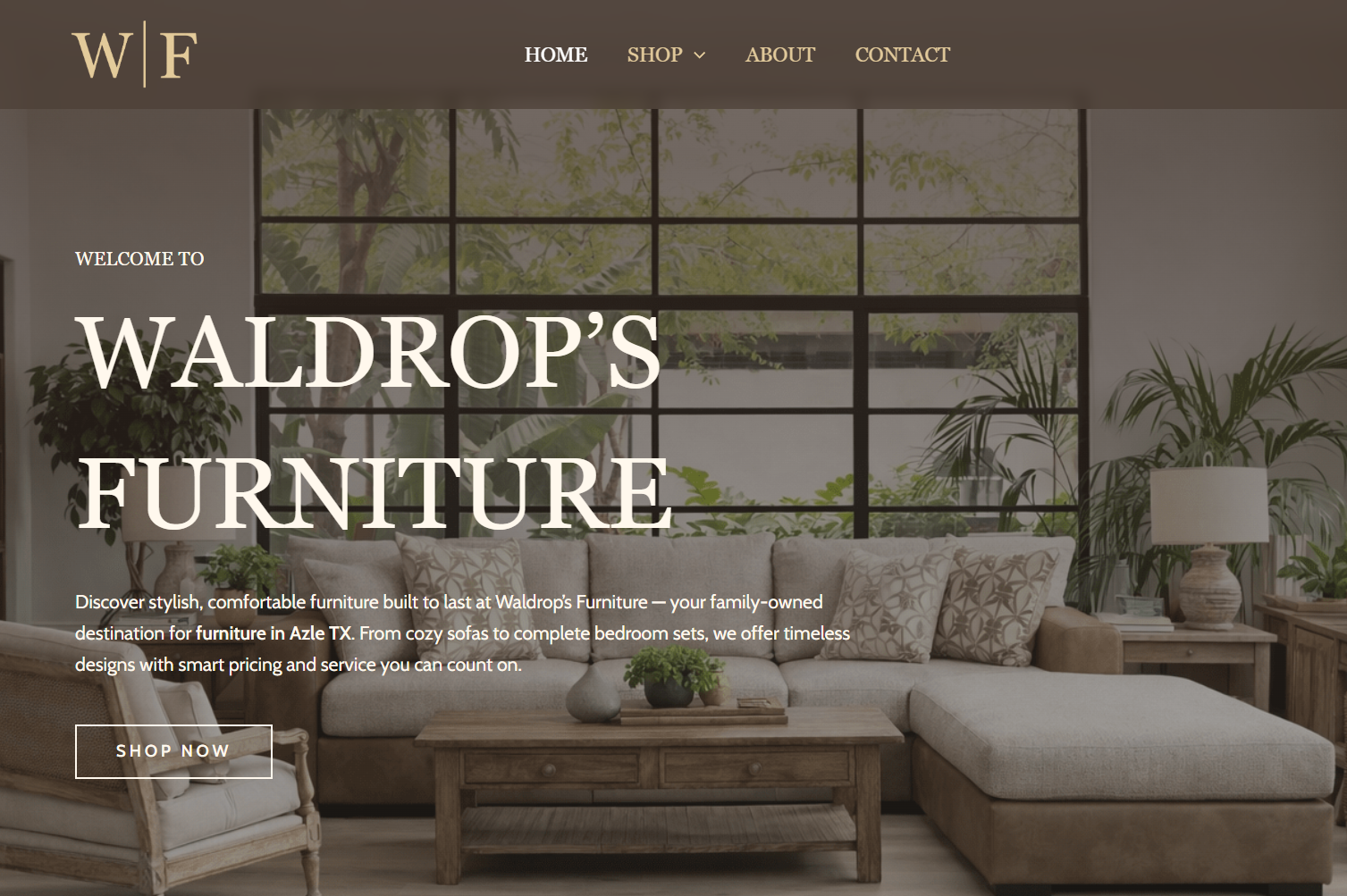 Waldrops Furniture Website Screenshot